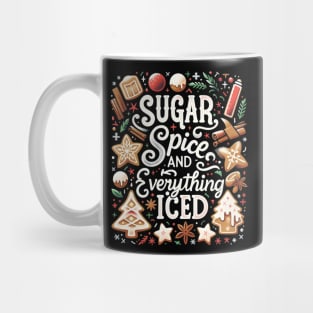 Sugar and Spice Vintage Christmas Cookies Baking Mug